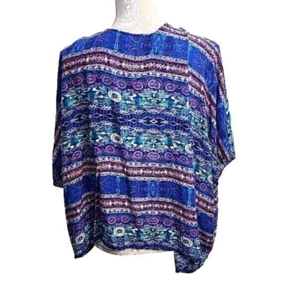 Forever 21 Top Open to Layer Kimono Style Boho Sleeveless Juniors Women's Small - Picture 3 of 6